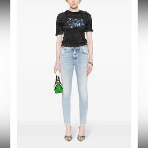 Diesel 2015 Babhila mid-rise jeans Slim 25x30 Light Wash Button Fly Y2K 90s